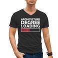 Architecture Degree Loading Graduation Student Men's V-Neck T-Shirt