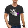 Asexual Book Lover LGBT Reading Pride Ace Flag Daisy Men's V-Neck T-Shirt Asexual Book Lover LGBT Reading Pride Ace Flag Daisy Men's V-Neck T-Shirt