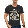 Así Como Se Ve El Mejor Abuelo Del Mundo Grandfather Dad Men's V-Neck T-Shirt
