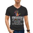 Autism Awareness Warning This Autism Dad T-Shirt Men's V-Neck T-Shirt