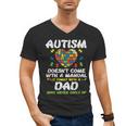 Autism Doesnt Come With Manual Dad Puzzle Awareness Men Men's V-Neck T-Shirt