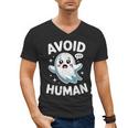 Avoid Humans Cute Kawaii Pastel Ghost Introvert Saying Men's V-Neck T-Shirt Avoid Humans Cute Kawaii Pastel Ghost Introvert Saying Men's V-Neck T-Shirt