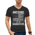 Awesome Like My Daughters Men Fathers Day Dad Men's V-Neck T-Shirt