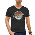 Awesome Like My Daughters Vintage Dad Quote Father Day Men's V-Neck T-Shirt