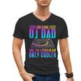 Awesome DJ Dad DJ Music Men's V-Neck T-Shirt