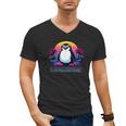 Awkward But Loyal Penguin Synthwave Vapowave Introvert Men's V-Neck T-Shirt Awkward But Loyal Penguin Synthwave Vapowave Introvert Men's V-Neck T-Shirt