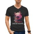 Axolotl Book Lover Librarian Reading Library Readers Men's V-Neck T-Shirt