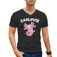Axolovert Axolotl Humor Salamander Introvert Men's V-Neck T-Shirt