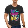 Back To The 90s Nostalgia Cassette Game Console Boombox Men's V-Neck T-Shirt