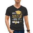 Back To School My Sister Did It Graduation Proud Sister Graduated Female X-Small Men's V-Neck T-Shirt