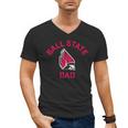 Ball State University Cardinals Arched Dad Men's V-Neck T-Shirt