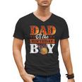 Basketball DAD Of The Birthday Boy Family Matching Men's V-Neck T-Shirt