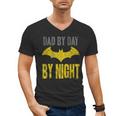 Batman Dad By Day Men's V-Neck T-Shirt