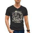 Bearded Dad Daddy Father’s Day Sorry This Beard Is Taken Men's V-Neck T-Shirt