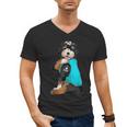 Bernedoodle I Love Dad Tattoo Apparel Dog Dad Dads Men's V-Neck T-Shirt Bernedoodle I Love Dad Tattoo Apparel Dog Dad Dads Men's V-Neck T-Shirt