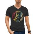 Best Dad In The World Father's Day Vintage Dad Men's V-Neck T-Shirt