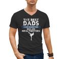 The Best Dads Have Daughters Who Are Mma Fighters Vintage Men's V-Neck T-Shirt The Best Dads Have Daughters Who Are Mma Fighters Vintage Men's V-Neck T-Shirt