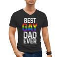 Best Gay Dad Ever LGBTQ Men's V-Neck T-Shirt