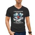 Only The Best Still Go Skiing In Their Seventies Skier Dad Men's V-Neck T-Shirt