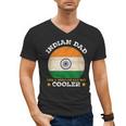 Best Indian Dad Ever Father's Day India Flag Pride Men's V-Neck T-Shirt