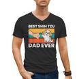 Best Shih Tzu Dad Ever Shih Tzu Men's V-Neck T-Shirt
