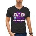 Birthday Girl Dad Of The Birthday Girl Spider Birthday Party Men's V-Neck T-Shirt Birthday Girl Dad Of The Birthday Girl Spider Birthday Party Men's V-Neck T-Shirt