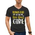 Bonus Dad Of The Bee Day Girl Birthday Party Family Men's V-Neck T-Shirt