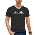 Book And Coffee Heartbeat Books Lovers Men's V-Neck T-Shirt