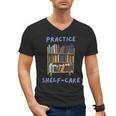 Book Lover Pun Practice Shelf-Care Men's V-Neck T-Shirt