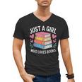 Book Nerd Just A Girl Who Loves Books Literary Enthusiast Men's V-Neck T-Shirt Book Nerd Just A Girl Who Loves Books Literary Enthusiast Men's V-Neck T-Shirt