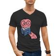 Book Worm Pun Read Reading Librarian America Men Women Kids Men's V-Neck T-Shirt