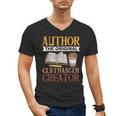 Book Writer Cliffhanger Creator Author Book Writing Novelist Men's V-Neck T-Shirt