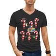 Bookmas Christmas Books Shirt Candy Cane Bookworm Men's V-Neck T-Shirt