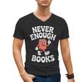 Books Or Book Reading Retro Men's V-Neck T-Shirt Books Or Book Reading Retro Men's V-Neck T-Shirt