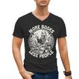 More Books Less People Introvert Skeleton Reading Men's V-Neck T-Shirt More Books Less People Introvert Skeleton Reading Men's V-Neck T-Shirt