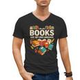 Books Are My Love Language Reading Lover Librarian Valentine Men's V-Neck T-Shirt Books Are My Love Language Reading Lover Librarian Valentine Men's V-Neck T-Shirt