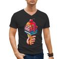 Books Reading Ice Cream Men's V-Neck T-Shirt Books Reading Ice Cream Men's V-Neck T-Shirt