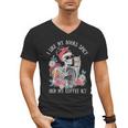 I Like My Books Spicy And My Coffee ICY Skeleton Women Men's V-Neck T-Shirt I Like My Books Spicy And My Coffee ICY Skeleton Women Men's V-Neck T-Shirt