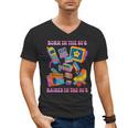 Born In The 80s Raised In The 90s Nostalgia Retro Memories Men's V-Neck T-Shirt