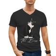 Boss Tuxedo Cat Lovers Tee Shirt For Mom Dad Men's V-Neck T-Shirt