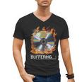 Buffering Glitched CD On Fire 2000s Nostalgia Men's V-Neck T-Shirt Buffering Glitched CD On Fire 2000s Nostalgia Men's V-Neck T-Shirt