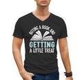 Buying A Book And Getting A Little Treat Men's V-Neck T-Shirt