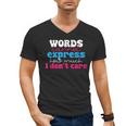 Words Cannot Express How Much I Don't Care Introvert Men's V-Neck T-Shirt