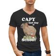 Capy Last Day Of School Capybara Graduation Quote Men's V-Neck T-Shirt