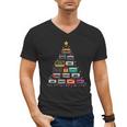 Cassette Tape Christmas Tree Graphic 80s 90s Retro Nostalgia Men's V-Neck T-Shirt