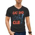 Cat Dad Club Life Is Better With Cats Cat Dad Retro Men's V-Neck T-Shirt