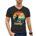 Cat Daddy Vintage Cat Lover Cat Dad Fathers Day Men's V-Neck T-Shirt Cat Daddy Vintage Cat Lover Cat Dad Fathers Day Men's V-Neck T-Shirt