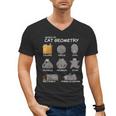 Cat Geometry Math Cat For Cat Dad Cat Mom Kids Men's V-Neck T-Shirt