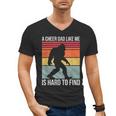 Cheer Dad Cheerleading Bigfoot Men's V-Neck T-Shirt