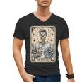 Cheer Dad Tarot Card Skeleton Cheerleading Fathers Day Men's V-Neck T-Shirt Cheer Dad Tarot Card Skeleton Cheerleading Fathers Day Men's V-Neck T-Shirt